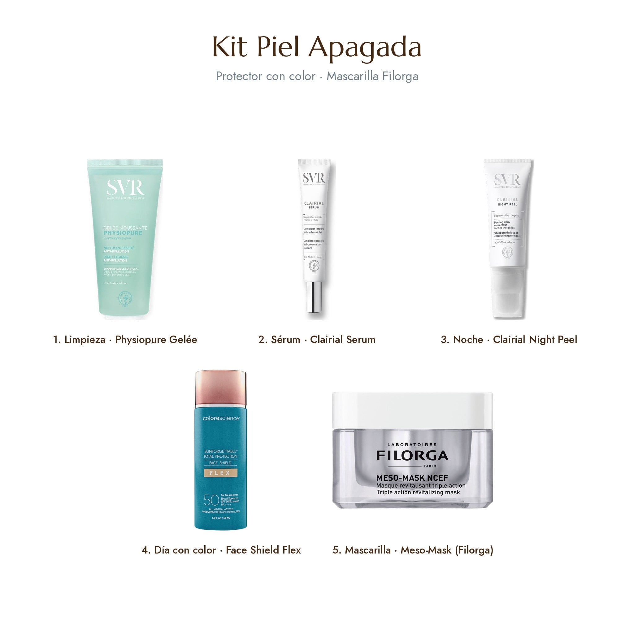 Kit Piel Apagada · protector sin color y mascarilla Nalba Rice