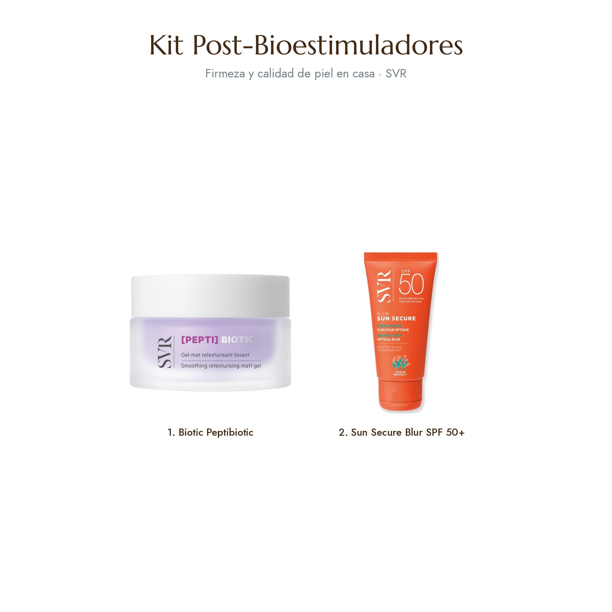 Kit Post-Bioestimuladores (Sculptra · Radiesse · HarmonyCa)