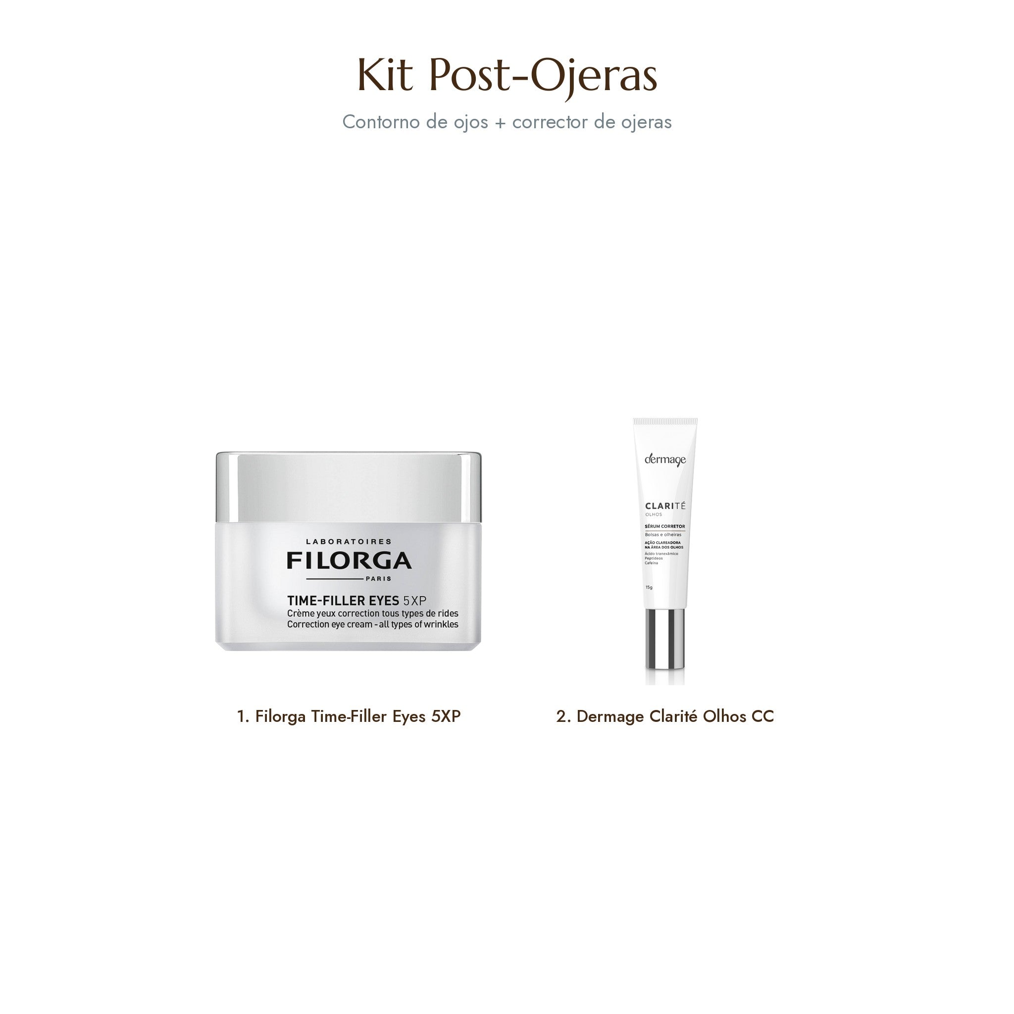Kit Post-Ojeras: Filorga Optim-Eyes + Colorescience Total Eye