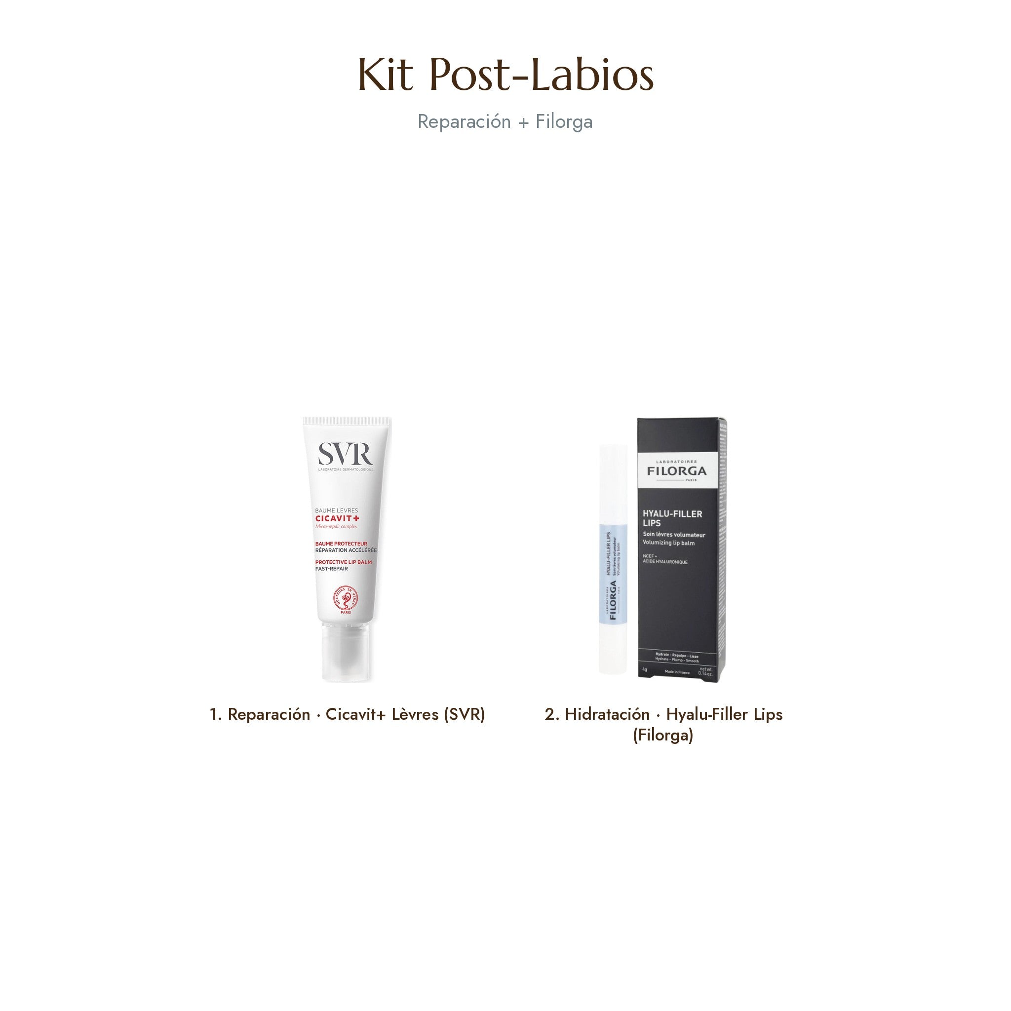 Kit Post-Labios: SVR Cicavit+ Lèvres y Filorga Hyalu-Filler Lips