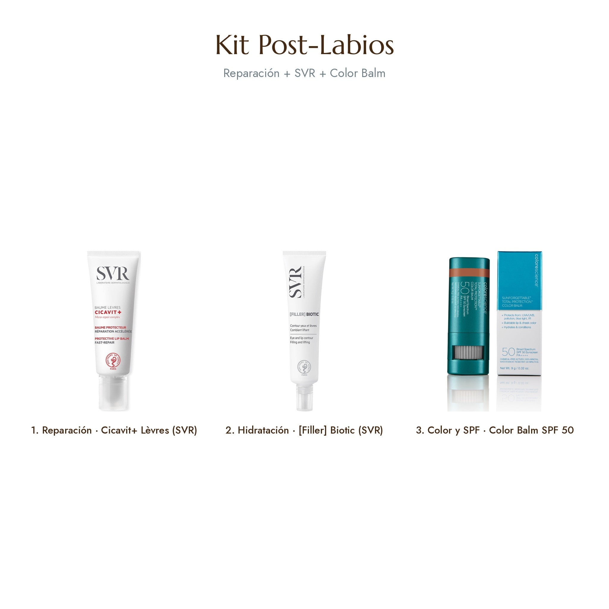 Kit Post-Labios: SVR Cicavit+ Lèvres y Filorga Hyalu-Filler Lips