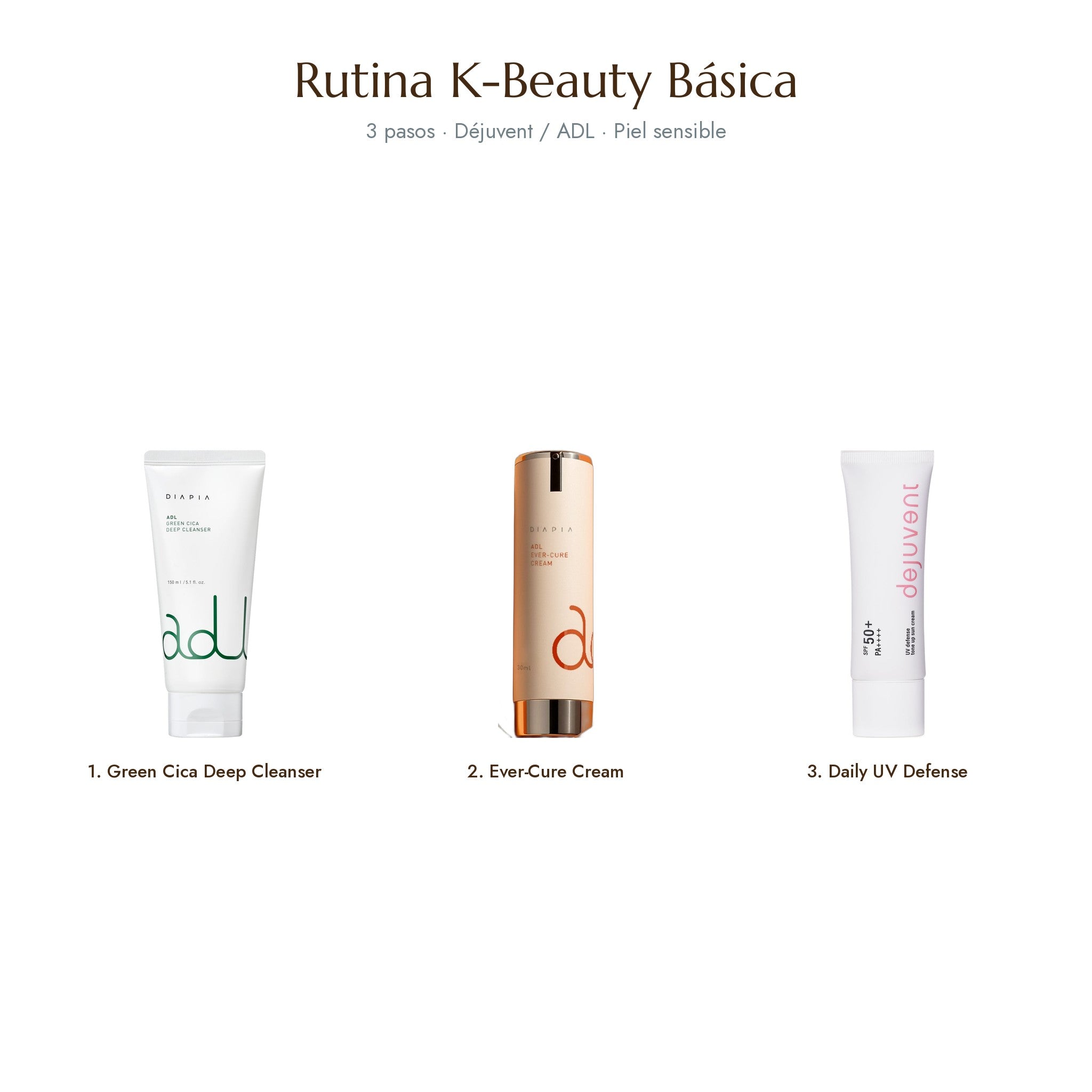 Rutina K-Beauty Básica 3 pasos