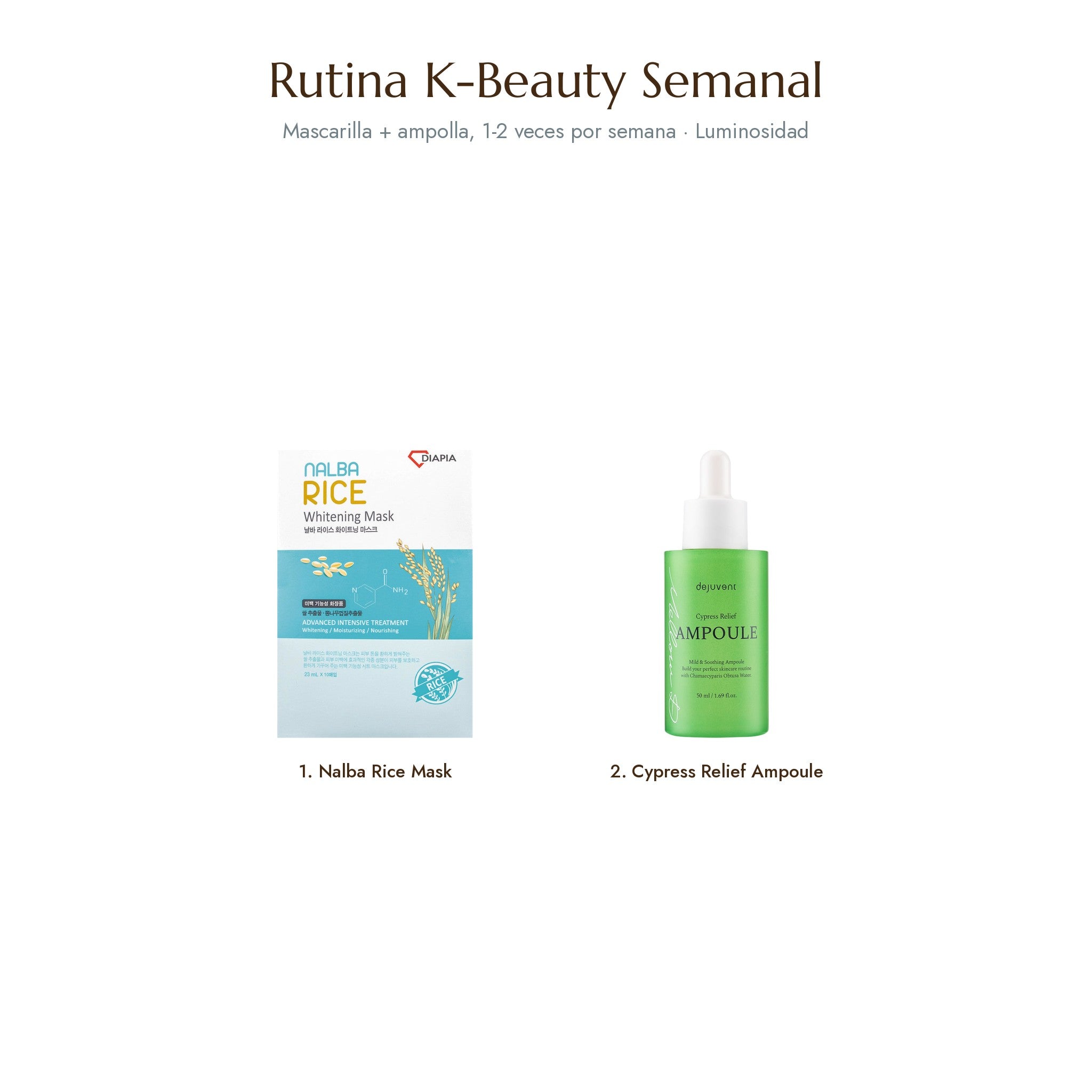 Rutina K-Beauty Semanal Intensiva